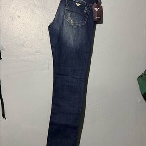 Armani Jeans Men's Dark Blue Skinny Jeans